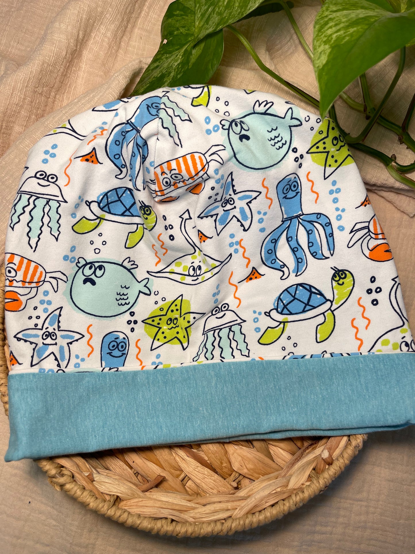 Kinder-Mütze aus Baumwolljersey