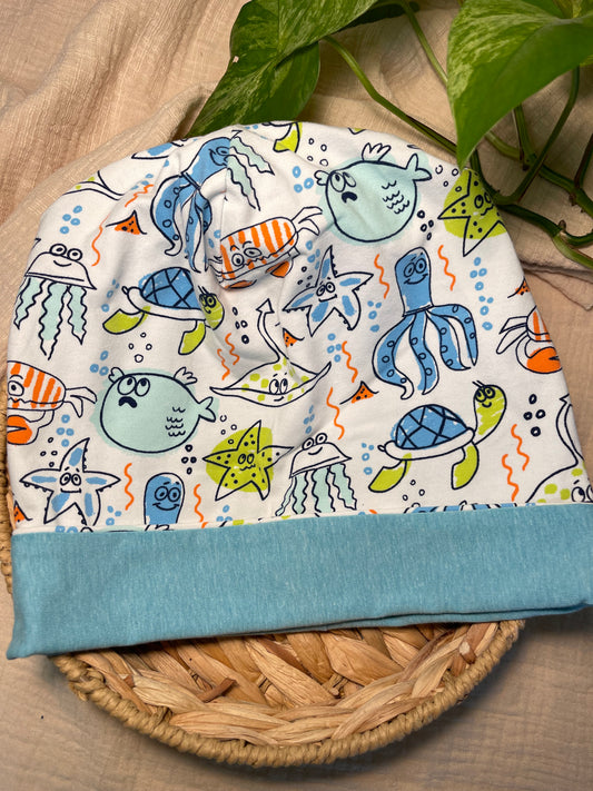 Kinder-Mütze aus Baumwolljersey