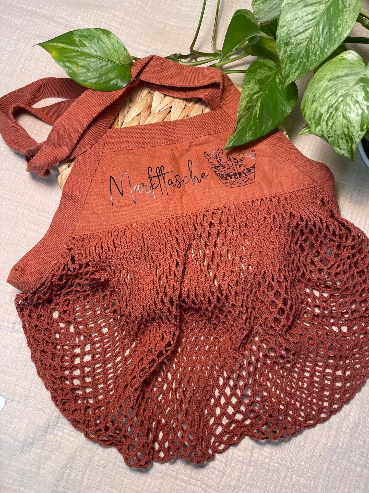 Markttasche im Netz-Design