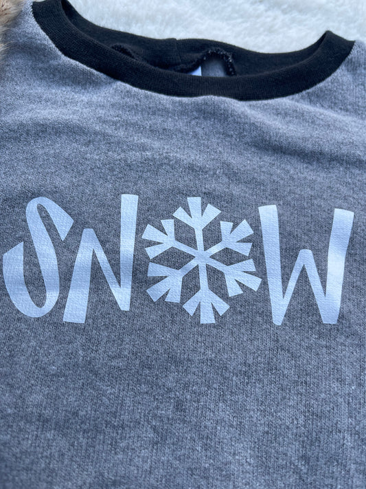 Baby Oberteil / Kinder Shirt / Snow / Einzelstück & Handmade