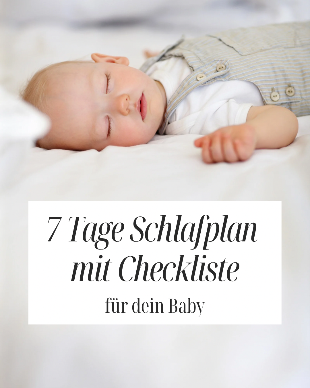 7 Tage Schlafplan & Checkliste