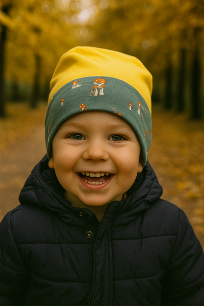 Kinder-Mütze aus Baumwolljersey