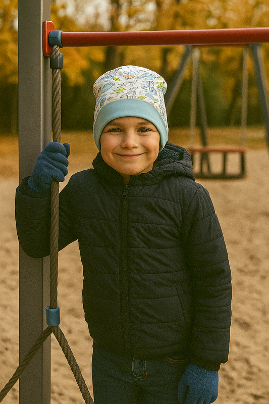 Kinder-Mütze aus Baumwolljersey