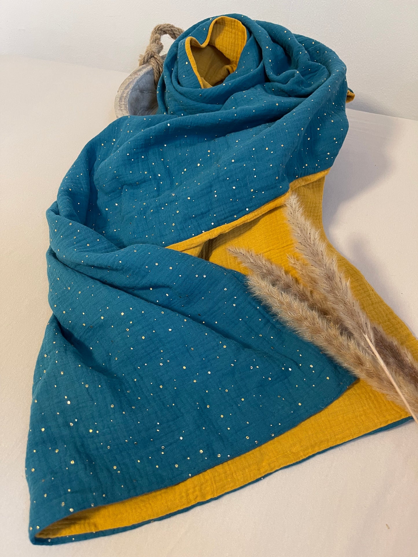 Kuschelige Musselin-Decke aus 100 % Baumwolle, 100x140 cm, Leicht & Atmungsaktiv