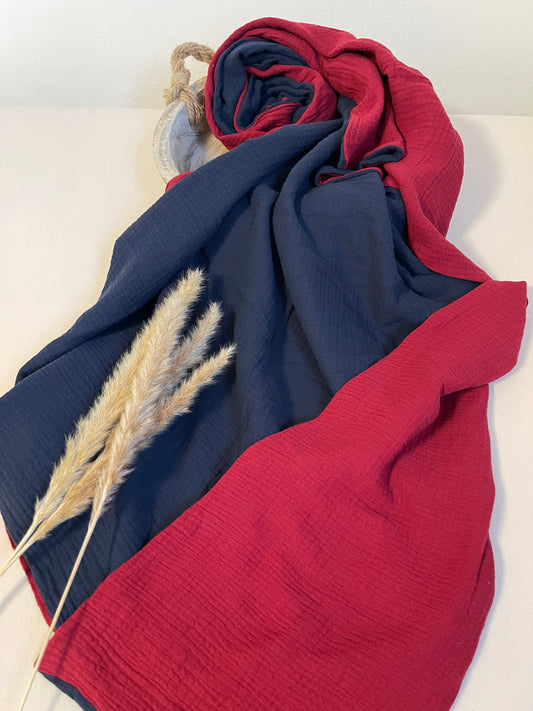 Kuschelige Musselin-Decke aus 100 % Baumwolle, 100x140 cm, Leicht & Atmungsaktiv