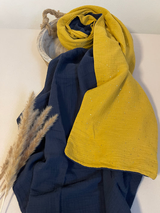 Kuschelige Musselin-Decke aus 100 % Baumwolle, 100x140 cm, Leicht & Atmungsaktiv