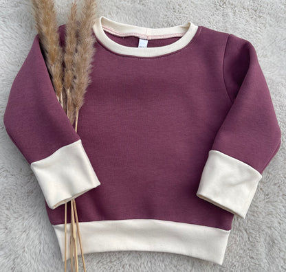 Selbstgenähter Kinder Pulli