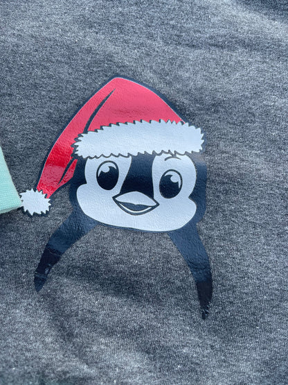 Baby Oberteil / Kinder Shirt / Kleiner Pinguin / Einzelstück & Handmade