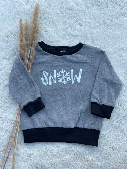 Baby Oberteil / Kinder Shirt / Snow / Einzelstück & Handmade