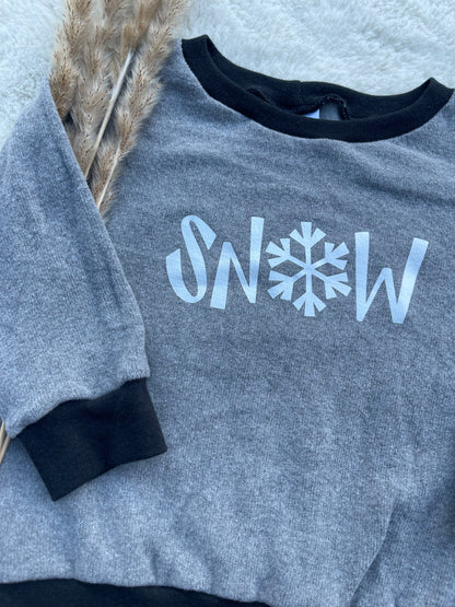 Baby Oberteil / Kinder Shirt / Snow / Einzelstück & Handmade