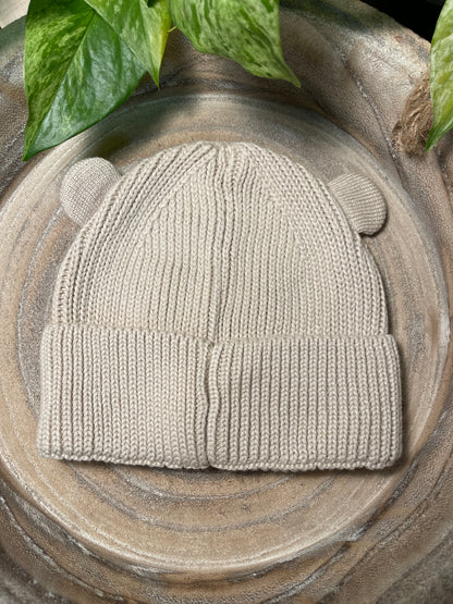 Bio Baby Mütze mit Bärchenohren – Süße Baumwollmütze für Neugeborene & Babys