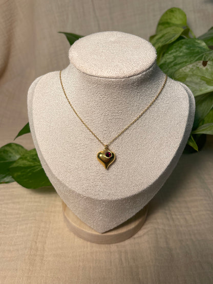 Personalisierbare Geburtskette mit NUR einem Geburtsstein ohne Anhänger (einen passenden Anhänger findest du in meinem Shop)