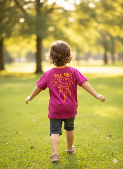 FANTI FIND - Das Sicherheits Shirt mit special features für Kinder in pink
