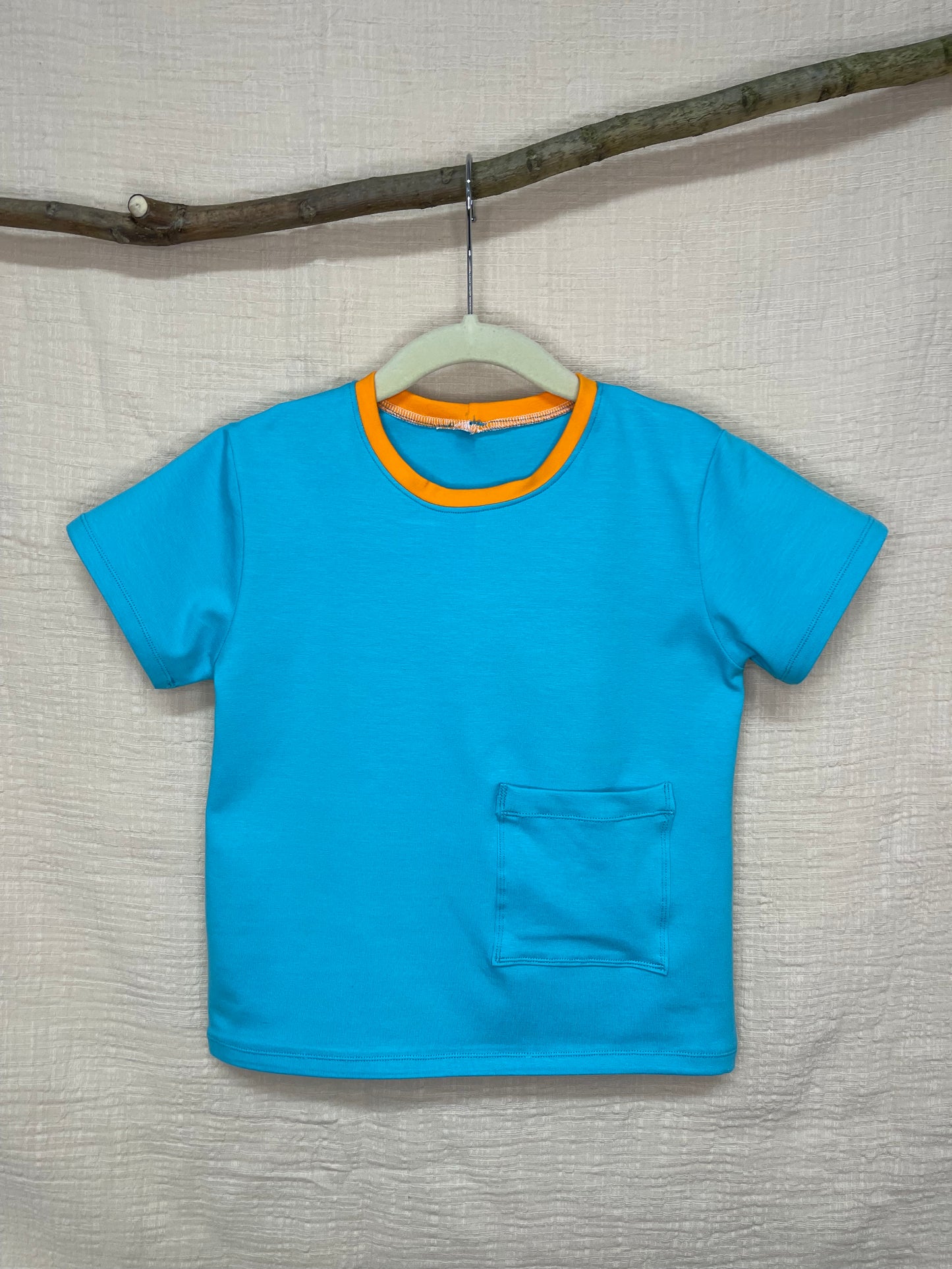 FANTI FIND - das Sicherheits Shirt mit special features für Kinder in blau