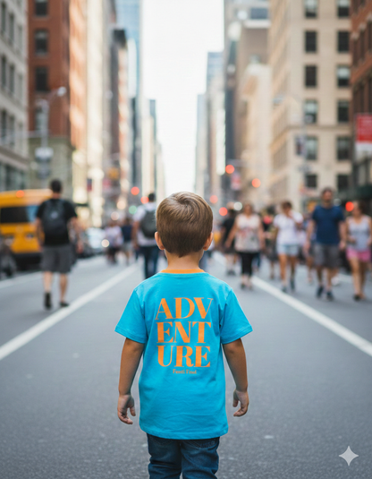 FANTI FIND - das Sicherheits Shirt mit special features für Kinder in blau