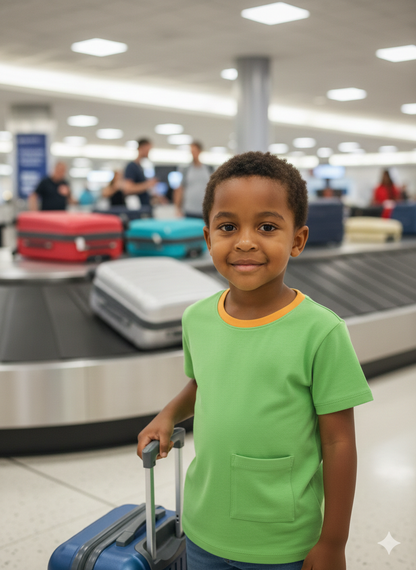 FANTI FIND - das Sicherheits Shirt mit special features für Kinder in grün