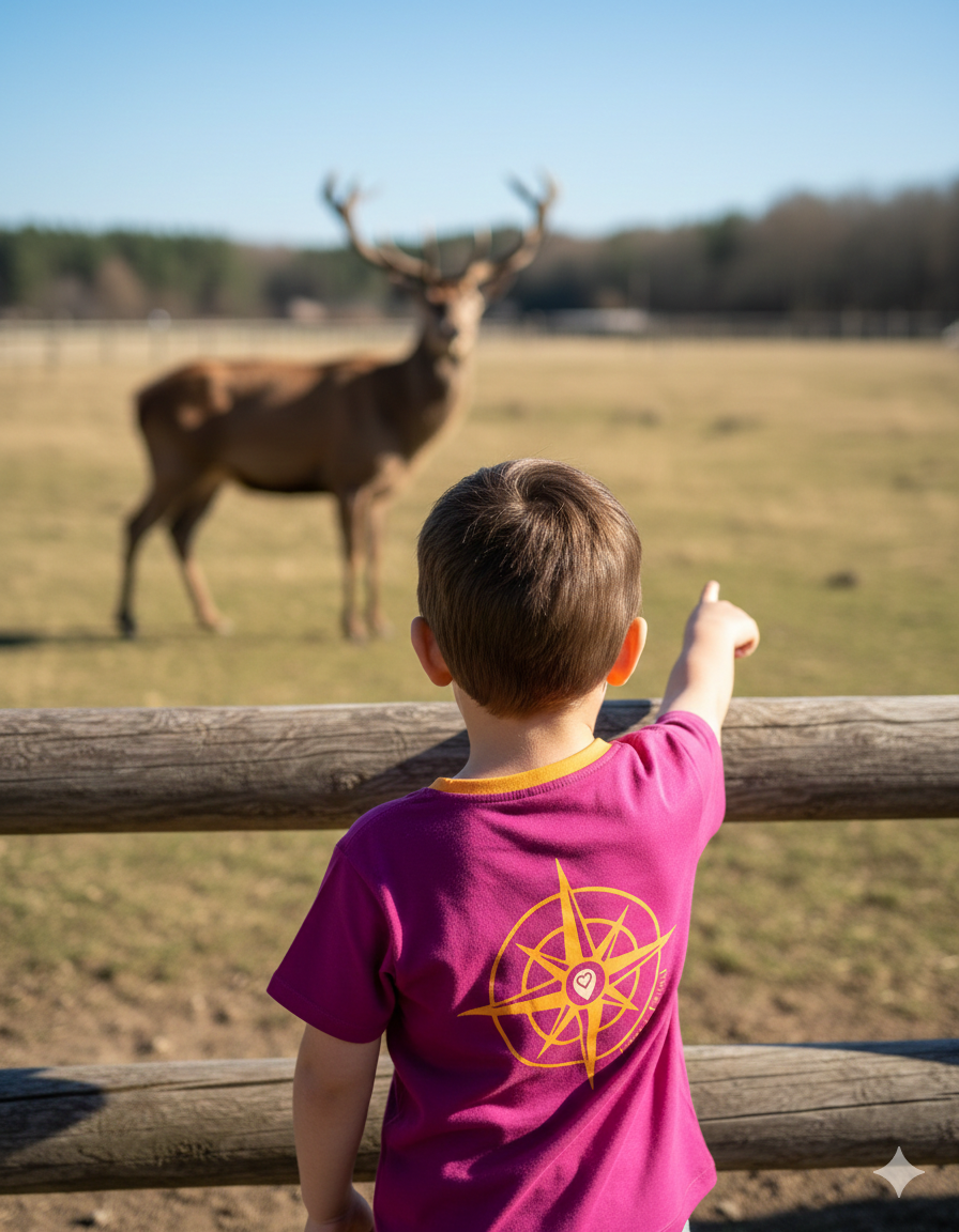 FANTI FIND - Das Sicherheits Shirt mit special features für Kinder in pink