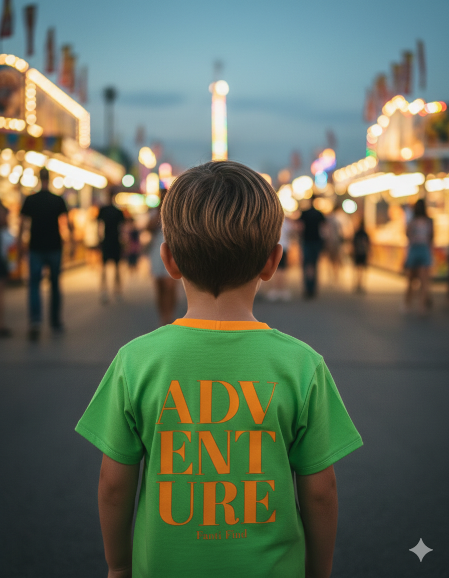 FANTI FIND - das Sicherheits Shirt mit special features für Kinder in grün