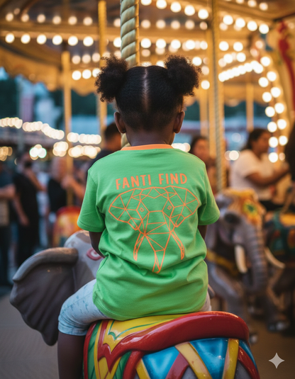 FANTI FIND - das Sicherheits Shirt mit special features für Kinder in grün