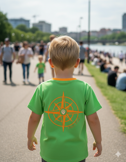 FANTI FIND - das Sicherheits Shirt mit special features für Kinder in grün