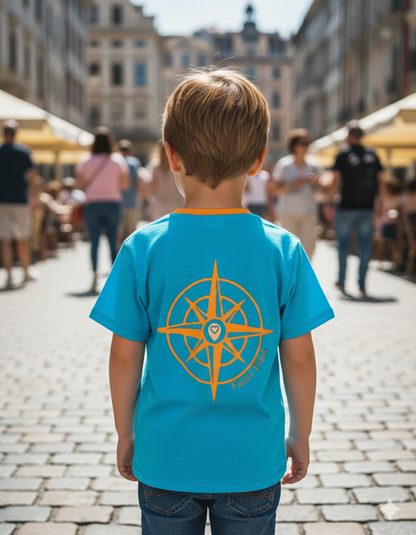 FANTI FIND - das Sicherheits Shirt mit special features für Kinder in blau