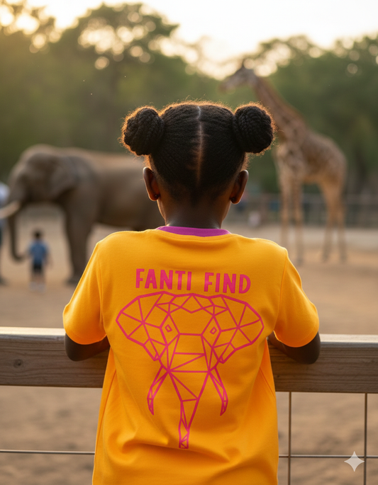 FANTI FIND - das Sicherheits Shirt mit special features für Kinder in orange