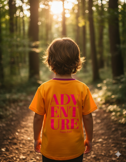 FANTI FIND - das Sicherheits Shirt mit special features für Kinder in orange