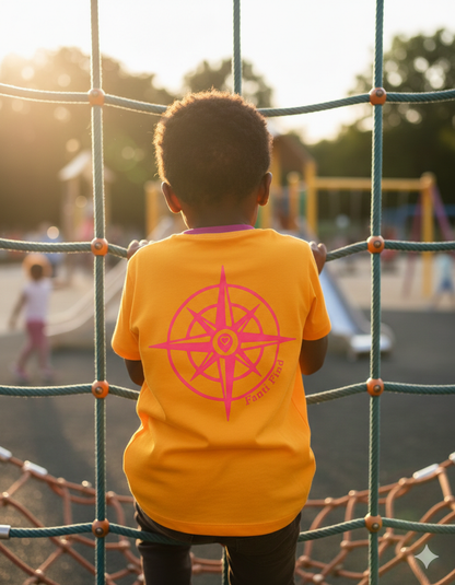 FANTI FIND - das Sicherheits Shirt mit special features für Kinder in orange