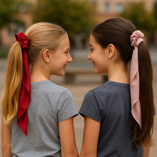 Fashion Scrunchie mit langem Band