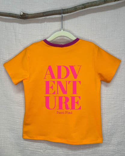 FANTI FIND - das Sicherheits Shirt mit special features für Kinder in orange