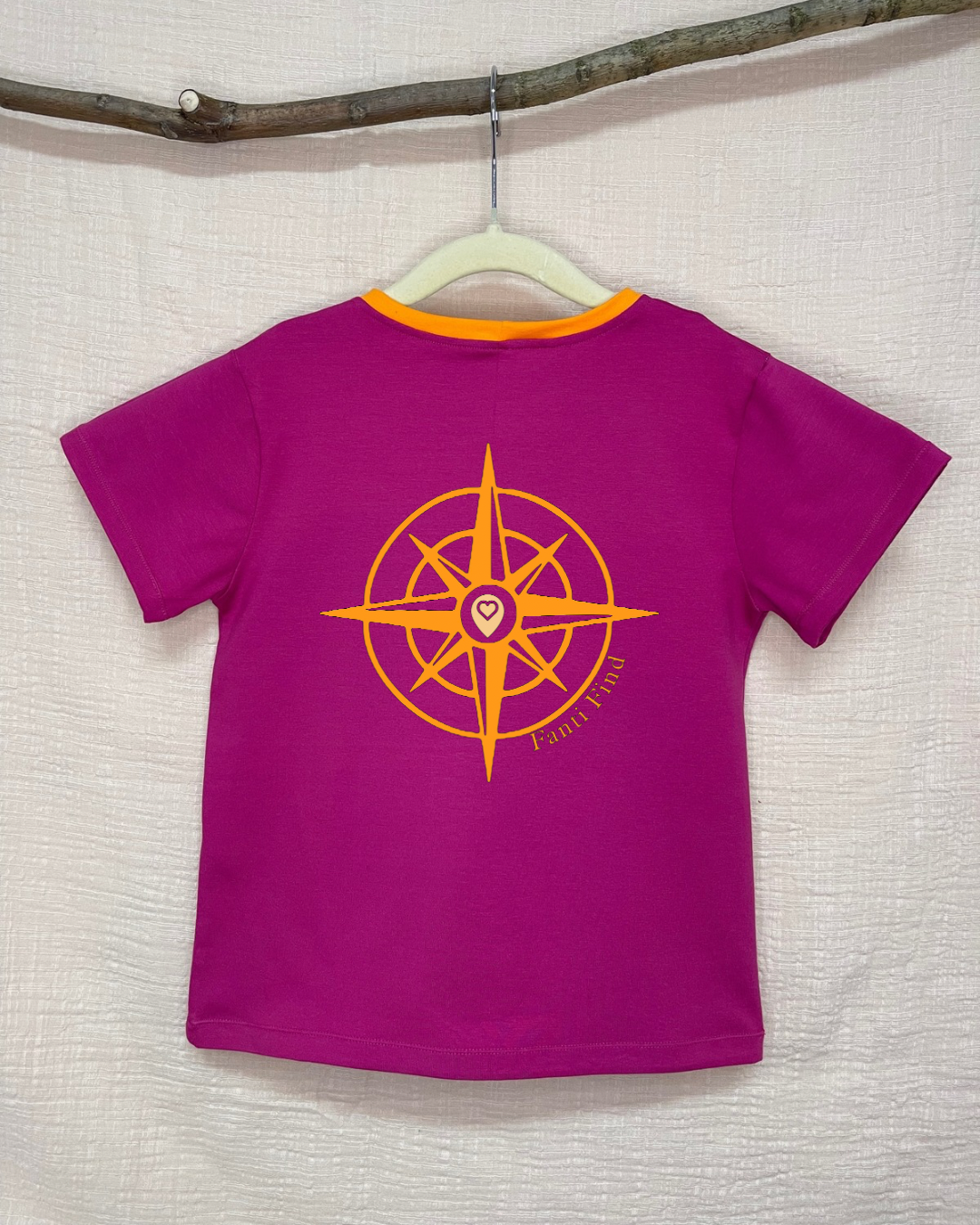 FANTI FIND - Das Sicherheits Shirt mit special features für Kinder in pink
