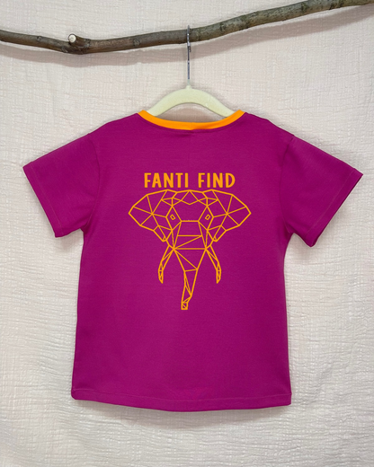FANTI FIND - Das Sicherheits Shirt mit special features für Kinder in pink
