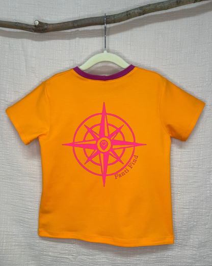 FANTI FIND - das Sicherheits Shirt mit special features für Kinder in orange