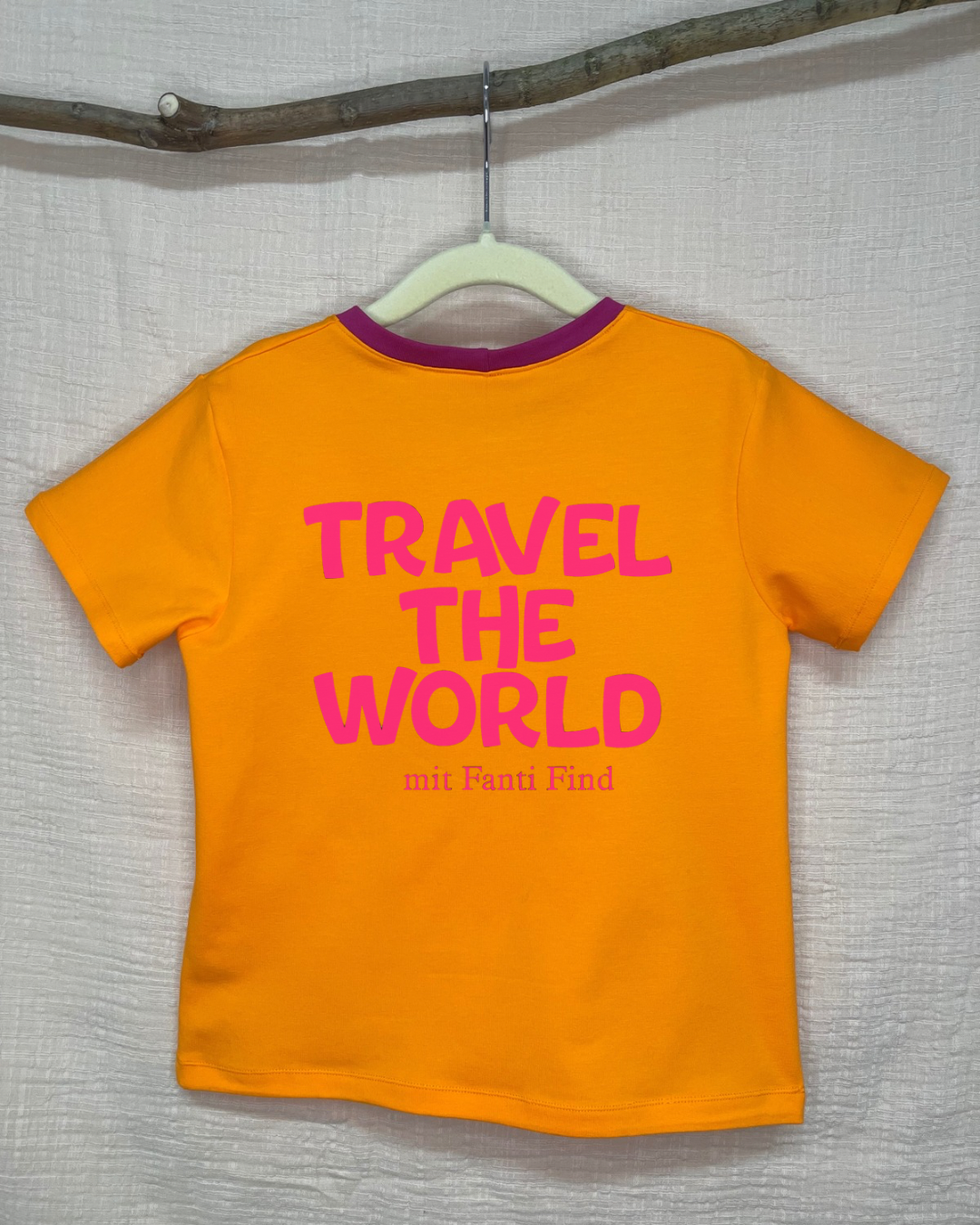 FANTI FIND - das Sicherheits Shirt mit special features für Kinder in orange