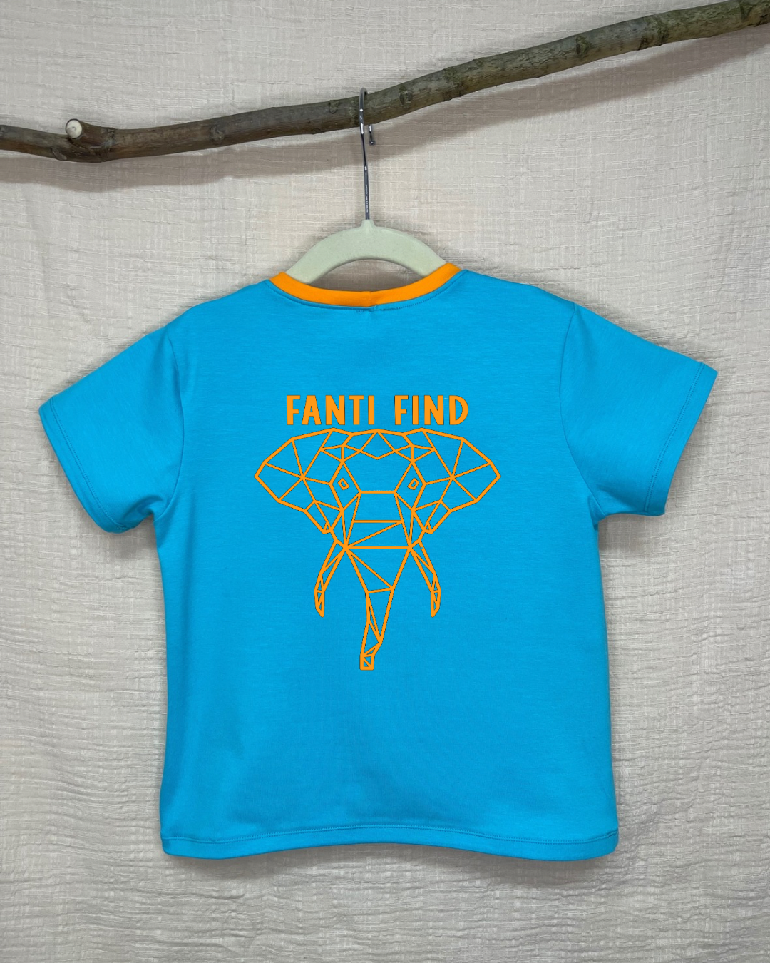 FANTI FIND - das Sicherheits Shirt mit special features für Kinder in blau