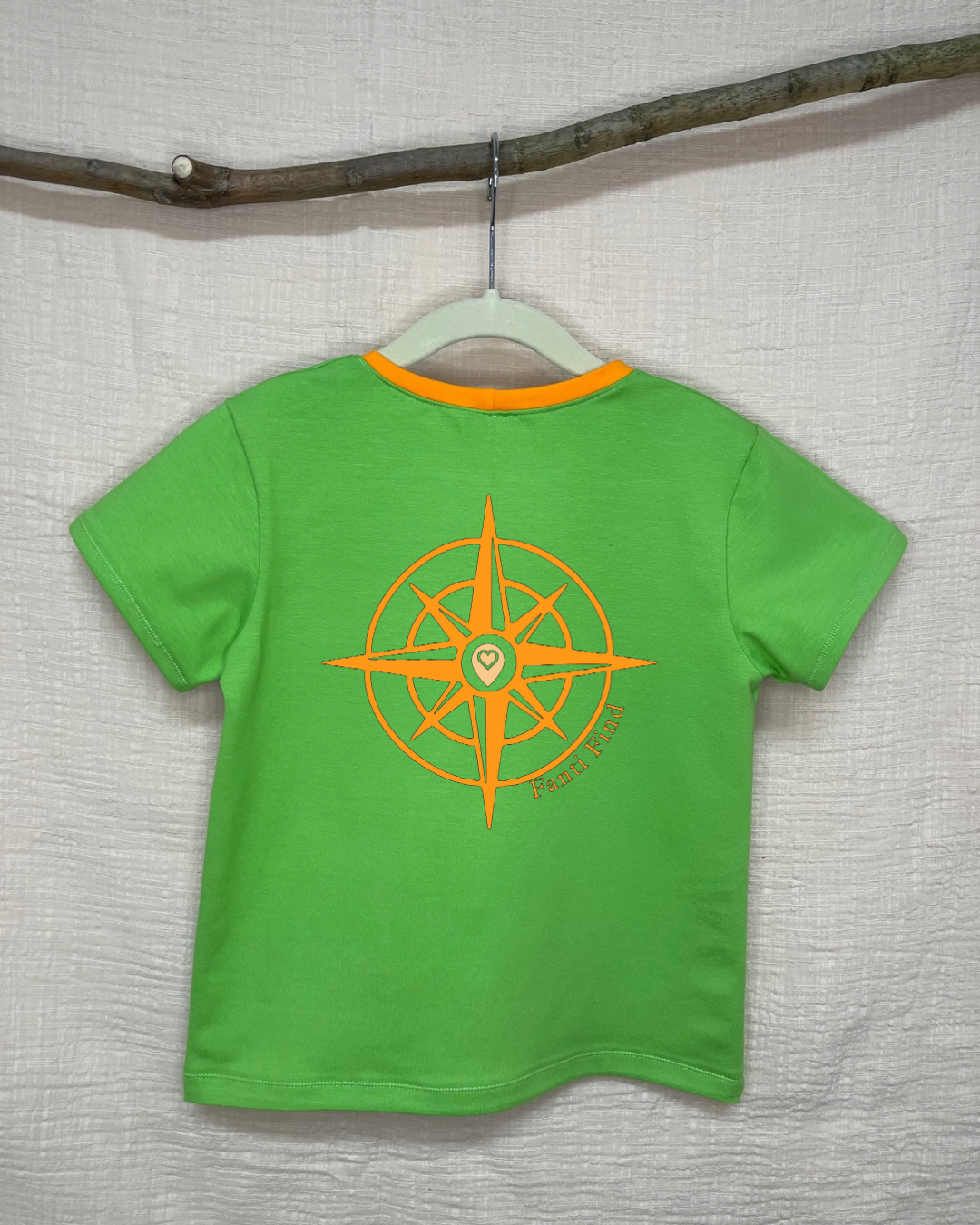 FANTI FIND - das Sicherheits Shirt mit special features für Kinder in grün