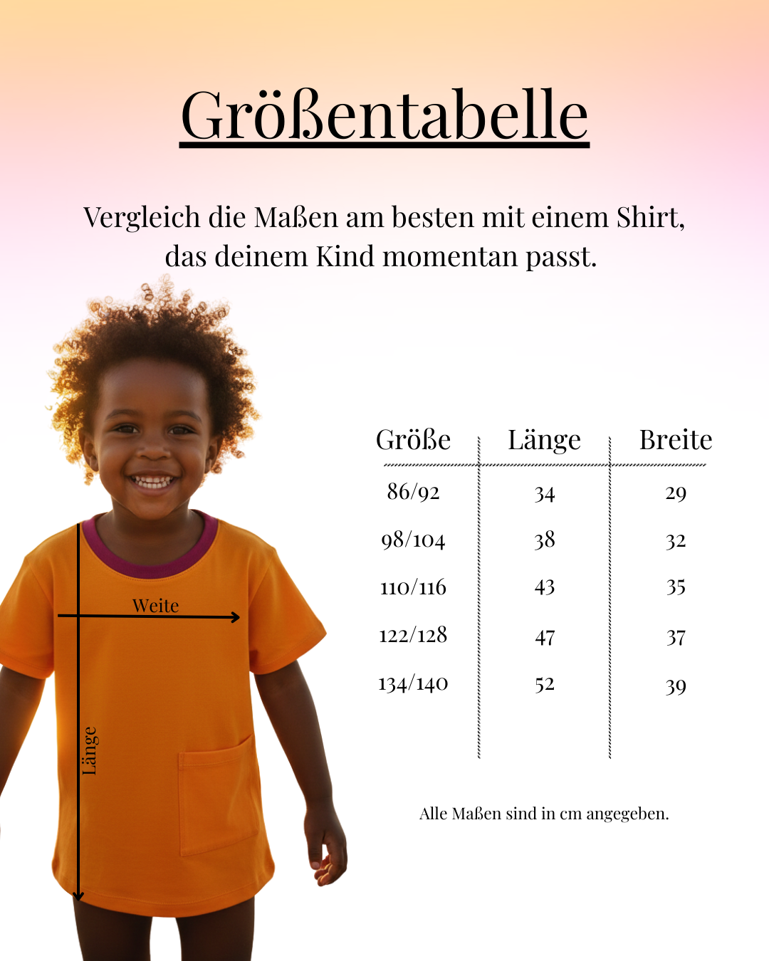 FANTI FIND - das Sicherheits Shirt mit special features für Kinder in orange
