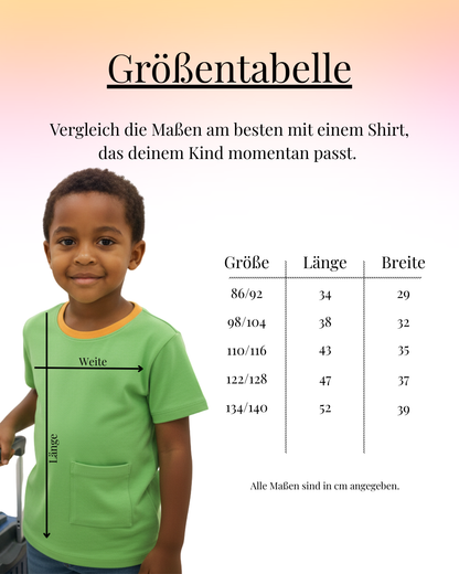 FANTI FIND - das Sicherheits Shirt mit special features für Kinder in grün