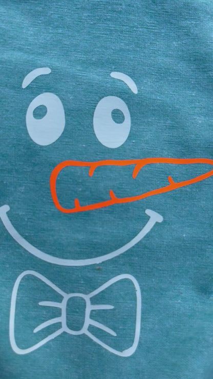 Baby Oberteil / Kinder Shirt / Kleiner Schneemann / Einzelstück & Handmade