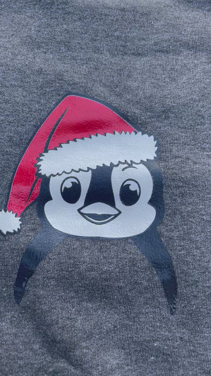 Baby Oberteil / Kinder Shirt / Kleiner Pinguin / Einzelstück & Handmade